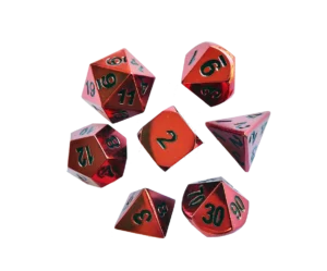 red dice floating
